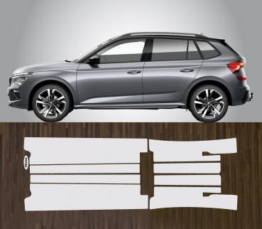 Lackschutzfolie für Türeinstiege Einstiegsleisten Skoda Kamiq ab 2024 ohne Aussparungen